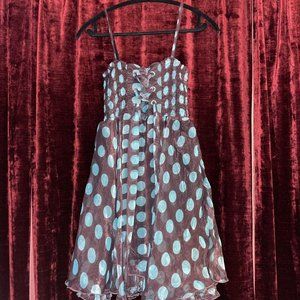 🎉 Bundle Deal: 4 for $20! 🎉 Party dress polkadots & chiffon S